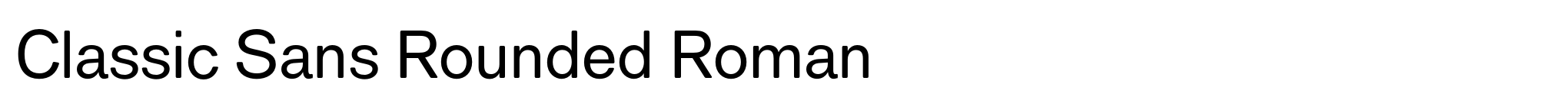 Classic Sans Rounded Roman image